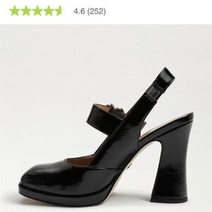Sam Edelman Mary Jane sling back heel and black patent leather size 10